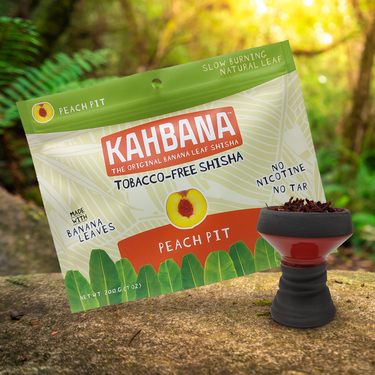 nakhla tobacco peach Kahbana Tobacco Free Shisha