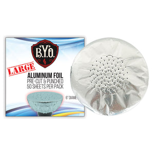 Large Pre-Punched Aluminum Foil – B.Y.O. Hookahs