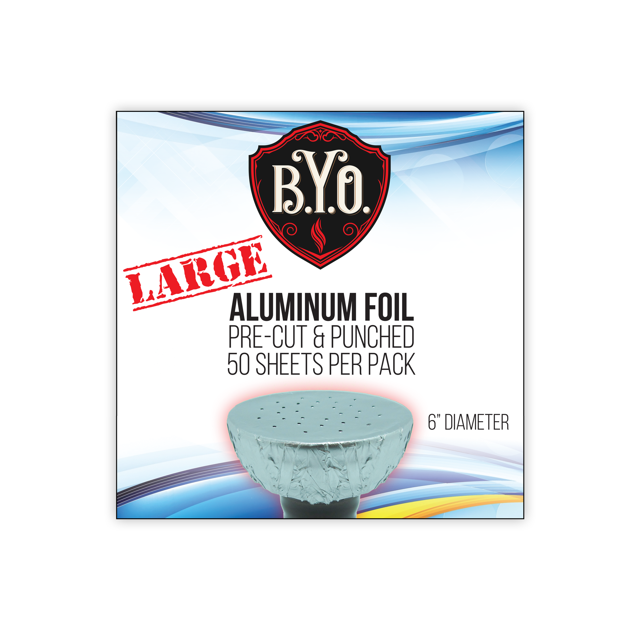 Ascension Pre-Cut Premium Aluminum Foil XL 100 Pieces – The Hookah